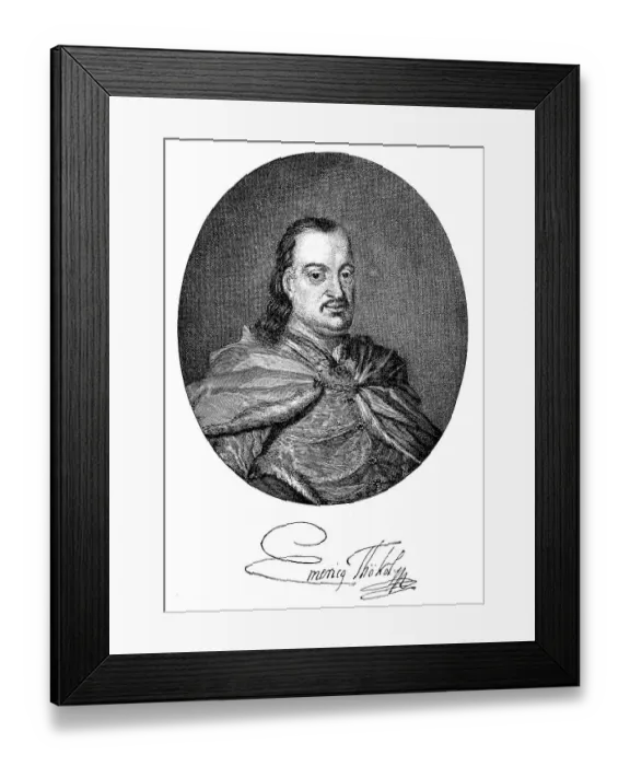 Framed Print : Emmerich Count Thoekoely, 25 April 1657 Framed Print : Emmerich Count Thoekoely, 25 April 1657