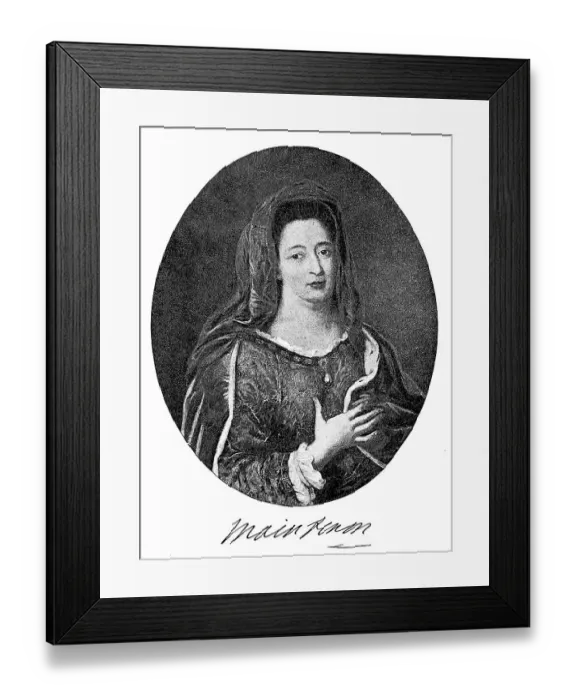 Framed Print : Francoise dAubigne, married Madame Scarron