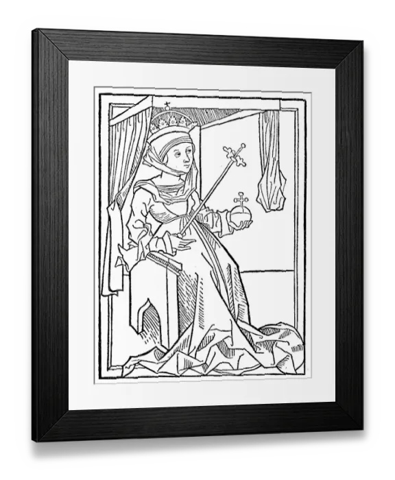 Framed Print : Maria Rex, Mary of Hungary, Queen of Hungary Framed Print : Maria Rex, Mary of Hungary, Queen of Hungary