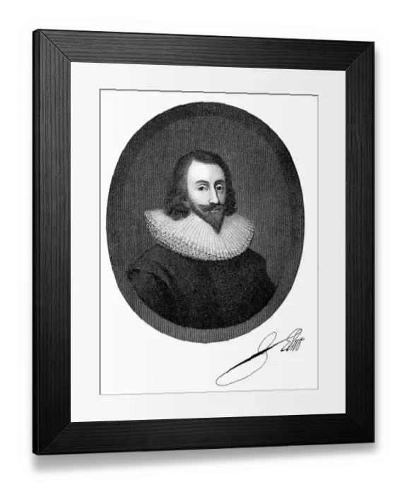 Framed Print : John Eliot, 11 April 1592, 27 November 1632