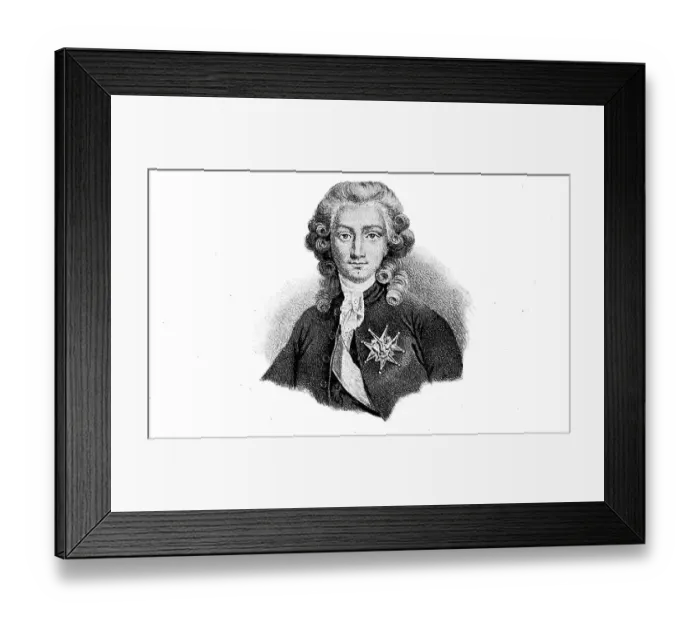 Framed Print : Charles Alexandre, vicomte de Calonne Framed Print : Charles Alexandre, vicomte de Calonne