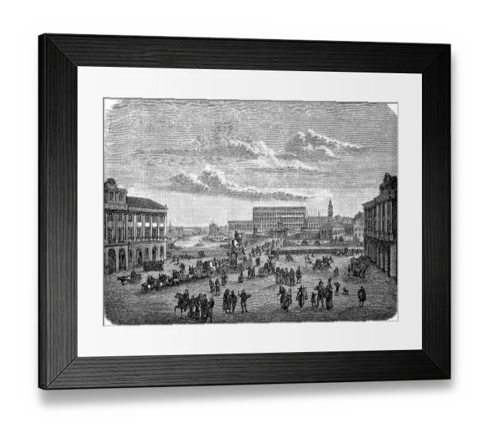 Framed Print : Palace Square in Stockholm, Sweden