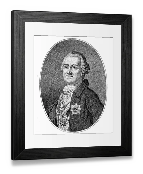Framed Print : Burkhard Christoph Graf von Muennich Framed Print : Burkhard Christoph Graf von Muennich