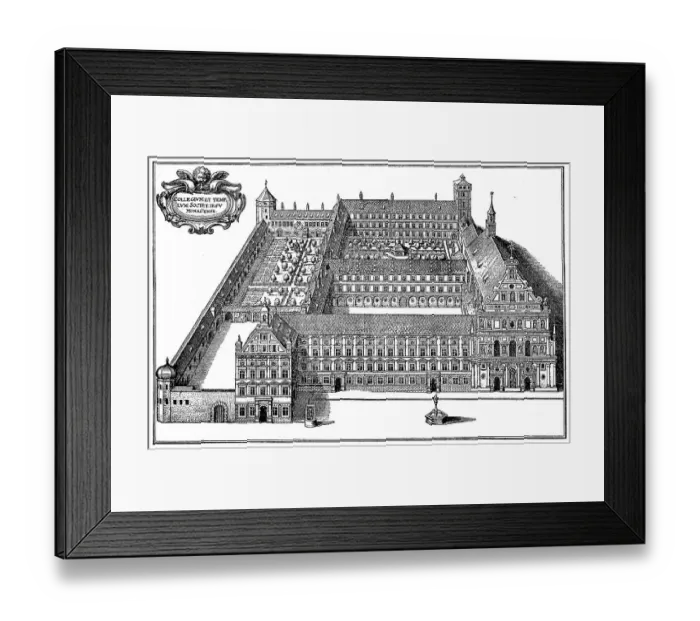 Framed Print : The Jesuit College in Munich, Germany