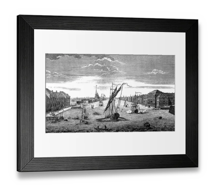 Framed Print : Petersburg, Russia, seen from the Neva