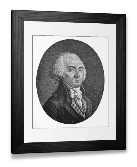 Framed Print : Jerome Petion de Villeneuve, 3 January 1756