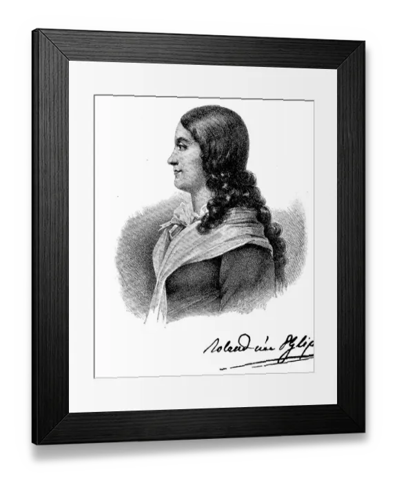 Framed Print : Jeanne-Marie Manon Roland de La Platiere