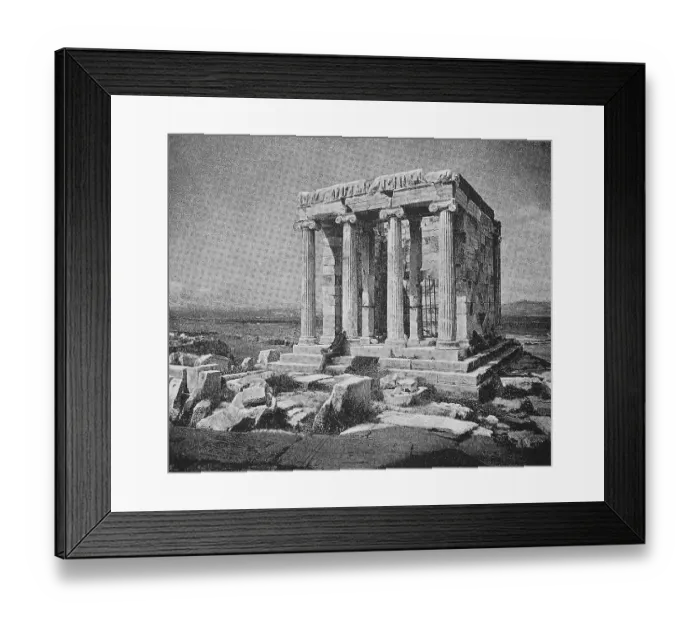 Framed Print : Temple of Nike on the Acropolis in Athens