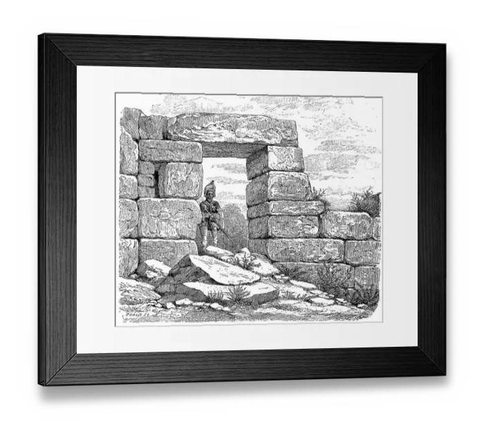 Framed Print : Wall of the Leleger near Tasos in Caria