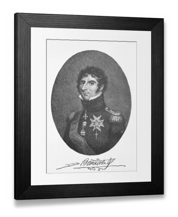 Framed Print : Charles XIV John, 26 January 1763