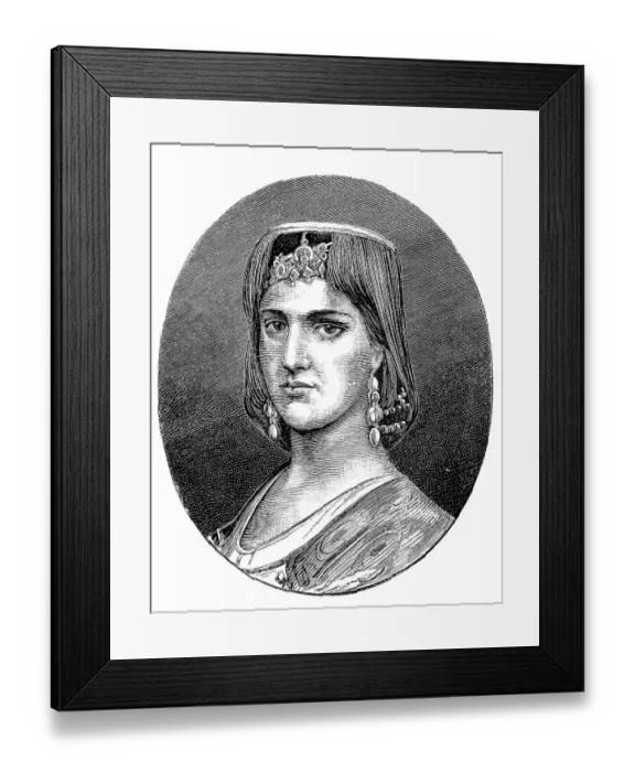 Framed Print : Woman from Montenegro, 19th century woman Framed Print : Woman from Montenegro, 19th century woman