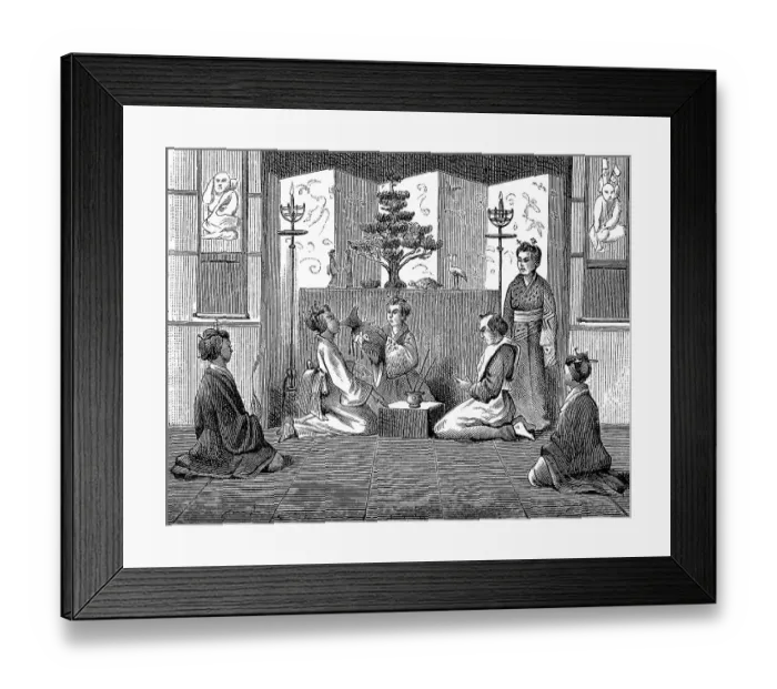 Framed Print : Marriage, ceremony in Japan, wedding
