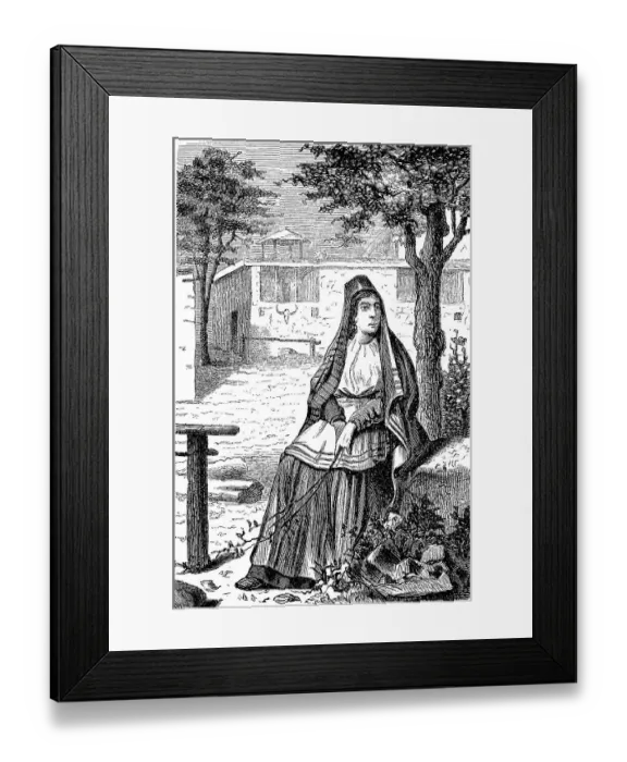 Framed Print : Woman, Nestorian, member of the Assyrian Church of the East
