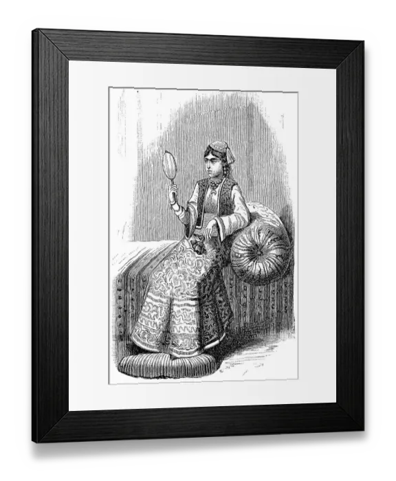 Framed Print : Woman, distinguished Persian, Persia