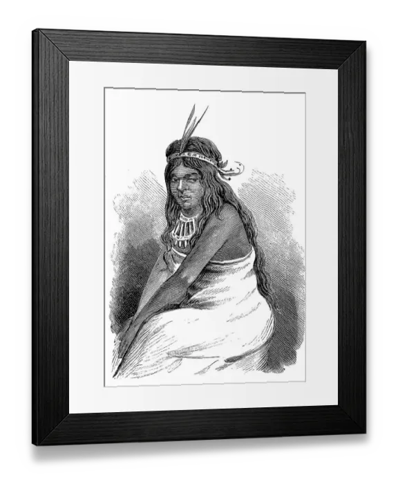 Framed Print : Woman, Indian from Guatemala, Central America