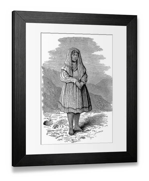 Framed Print : Woman, Indian from Cuzco, Peru Framed Print : Woman, Indian from Cuzco, Peru