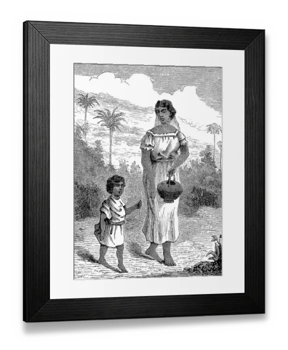 Framed Print : Woman from the Guarani people
