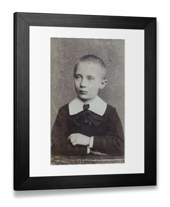 Framed Print : Child, boy, c. 1860, Carte de Visite Framed Print : Child, boy, c. 1860, Carte de Visite