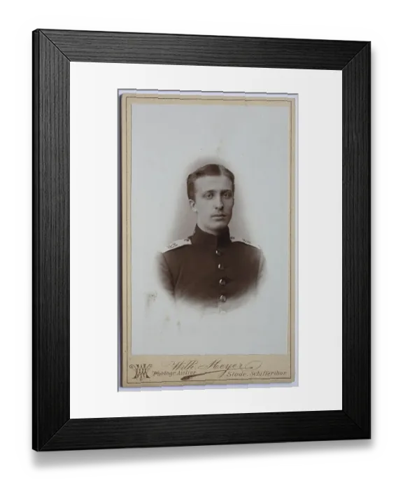 Framed Print : Man, visit format, Carte de Visite