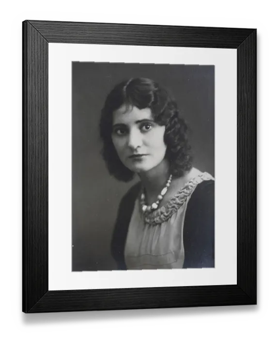 Framed Print : Woman, Carte de Visite, photograph fixed on cardboard in the format from approx