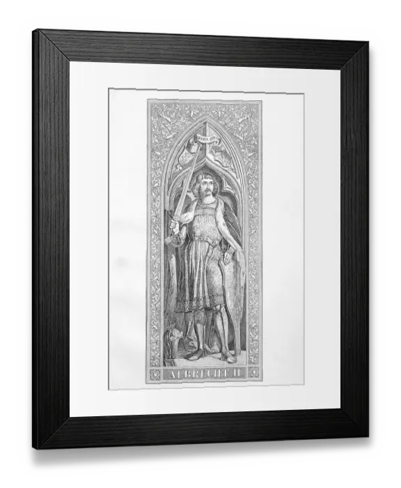 Framed Print : The Habsburg Albrecht (16 August 1397) (27 October 1439)