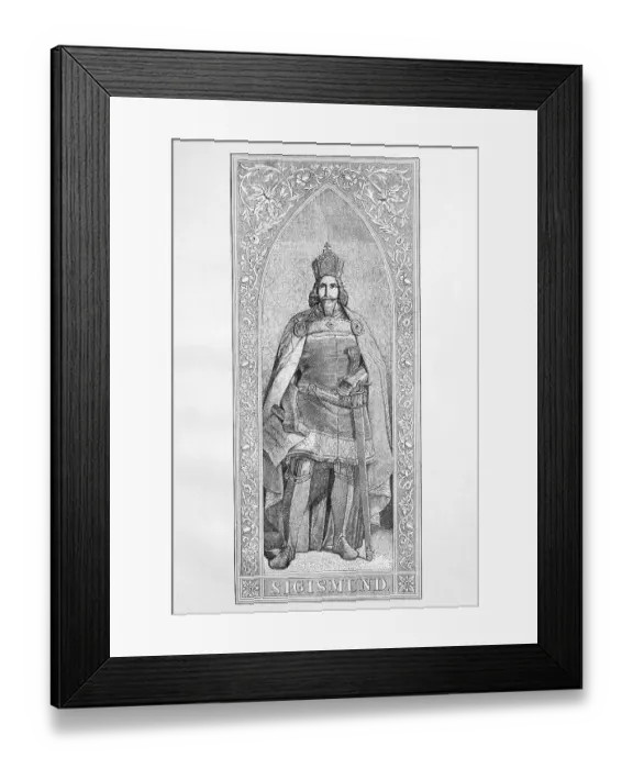 Framed Print : Sigismund of Luxembourg (15 February 1368) (9 December 1437)