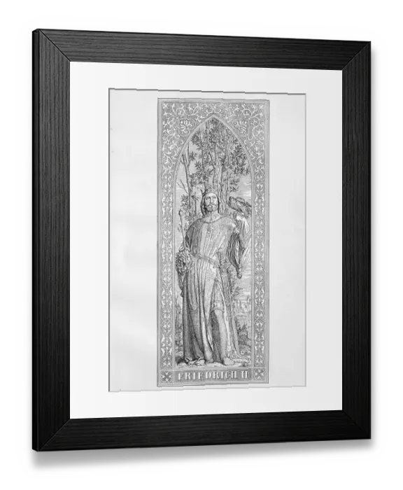 Framed Print : Frederick II (26 December 1194) (13 December 1250)