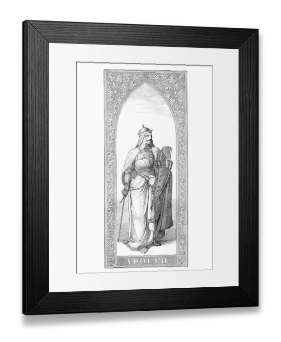 Framed Print : Adolf of Nassau (in front of 1250) (2 July 1298)