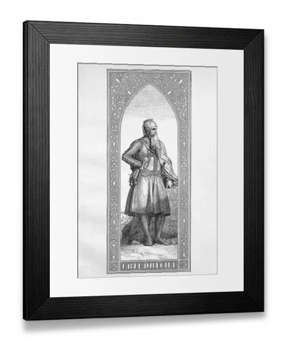 Framed Print : Frederick I called Barbarossa (c)
