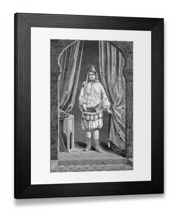 Framed Print : Rich Jewish woman from Tunis, Tunisia Framed Print : Rich Jewish woman from Tunis, Tunisia