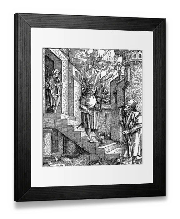 Framed Print : Unfalo, the evil spirit, in a doctor's coat and doctor's hat Framed Print : Unfalo, the evil spirit, in a doctor's coat and doctor's hat