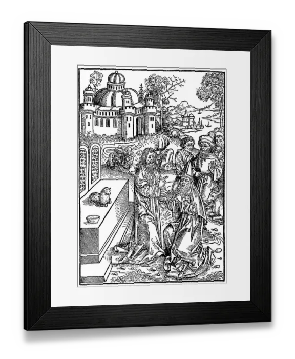 Framed Print : Moses anoints Aaron bishop and Aaron's sons priests