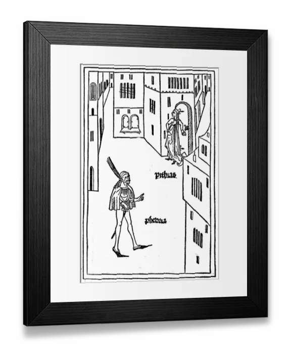 Framed Print : Scene from The Eunuch by Terence Framed Print : Scene from The Eunuch by Terence
