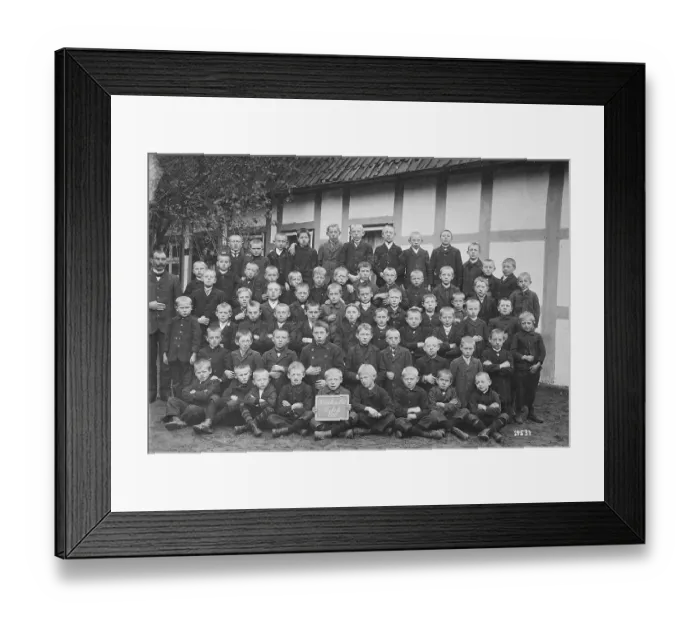 Framed Print : Class photo of a boy's class in 1910 Framed Print : Class photo of a boy's class in 1910