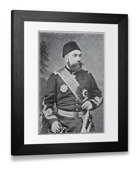 Framed Print : Osman Nuri Pasha, 1832, 5 April 1900 Framed Print : Osman Nuri Pasha, 1832, 5 April 1900