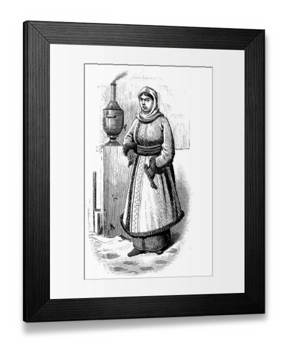 Framed Print : Slavic Woman from Russia, Great Russian