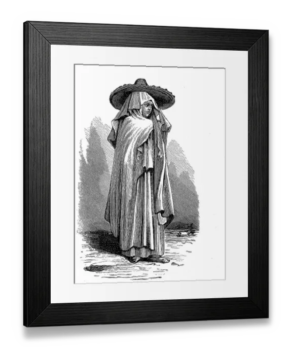 Framed Print : Moorish woman from Tangier, Morocco