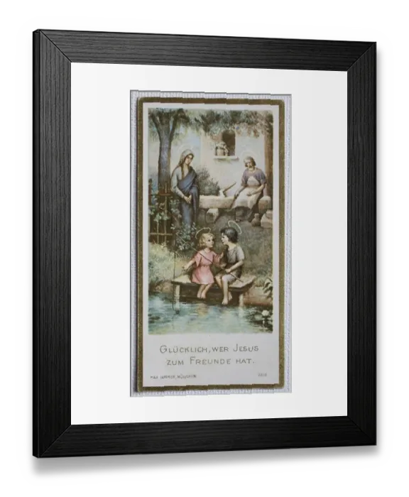 Framed Print : Holy picture, communion picture Framed Print : Holy picture, communion picture