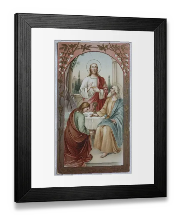 Framed Print : Sacred image, Communion picture