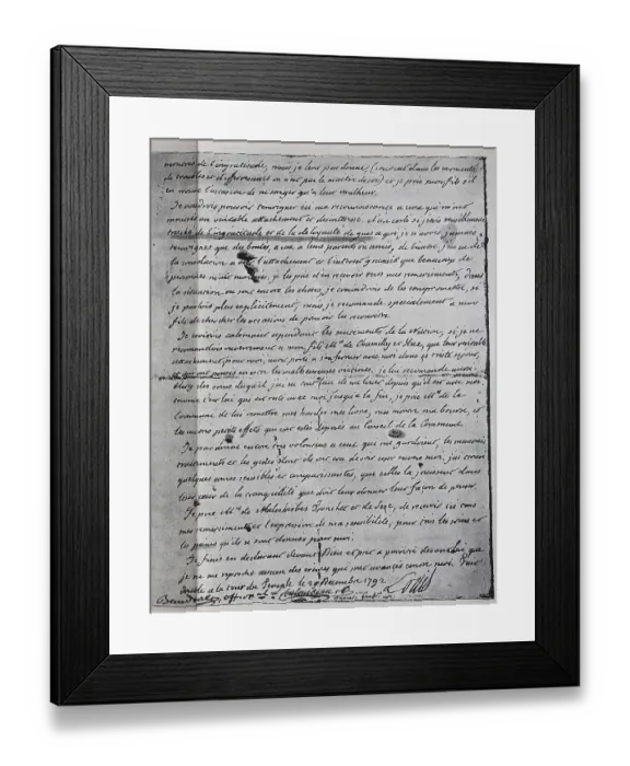 Framed Print : Will of Louis XVI French Louis-August Prince of France Framed Print : Will of Louis XVI French Louis-August Prince of France