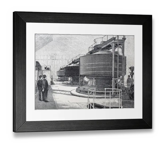 Framed Print : Dynamo Machines of the Niagara Power Plant Framed Print : Dynamo Machines of the Niagara Power Plant