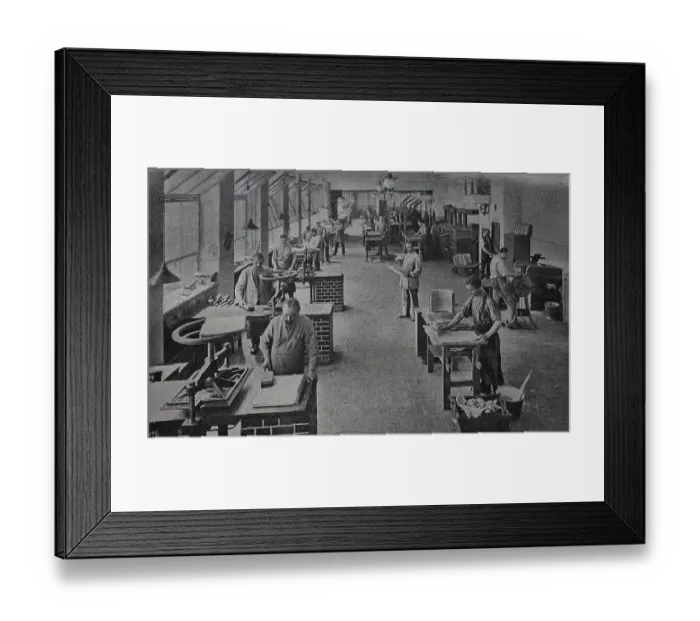 Framed Print : Printing business, Stereotype of the Berliner Lokal-Anzeiger