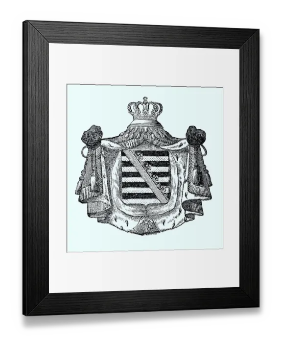 Framed Print : State coat of arms, coat of arms from 1890