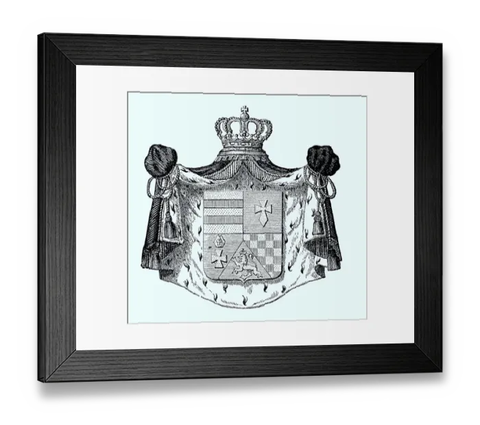Framed Print : State coat of arms, coat of arms from 1890 Framed Print : State coat of arms, coat of arms from 1890