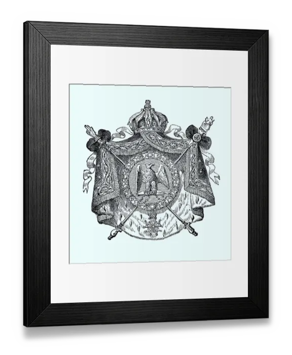 Framed Print : State coat of arms, coat of arms from 1890 Framed Print : State coat of arms, coat of arms from 1890