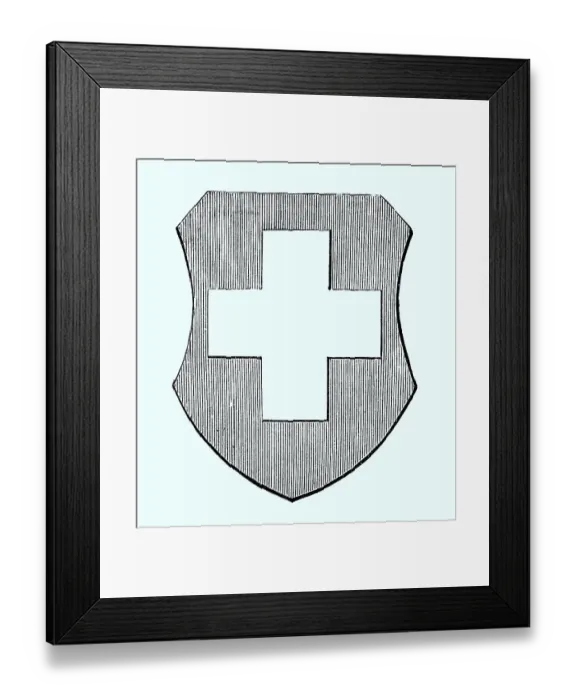 Framed Print : State coat of arms, coat of arms from 1890