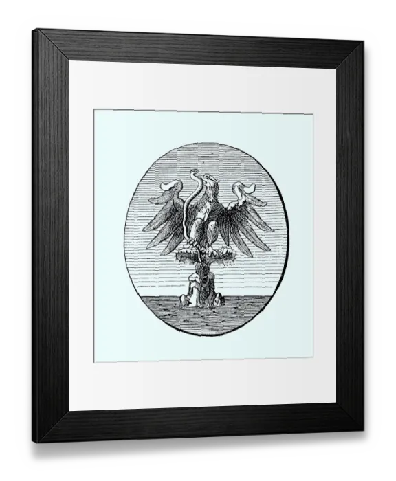 Framed Print : National coat of arms, coat of arms from 1890