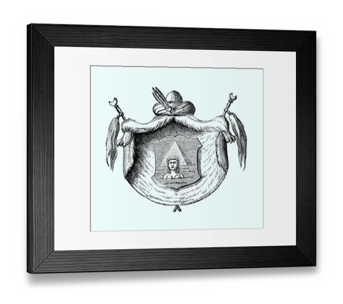 Framed Print : State coat of arms, coat of arms from 1890 Framed Print : State coat of arms, coat of arms from 1890