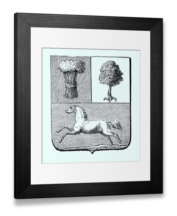 Framed Print : National coat of arms, coat of arms from 1890