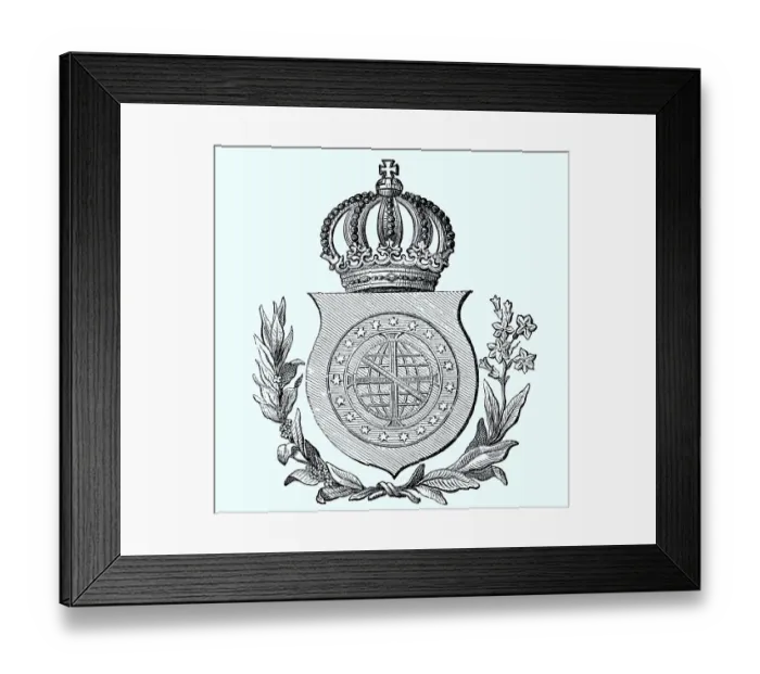 Framed Print : National coat of arms, coat of arms from 1890